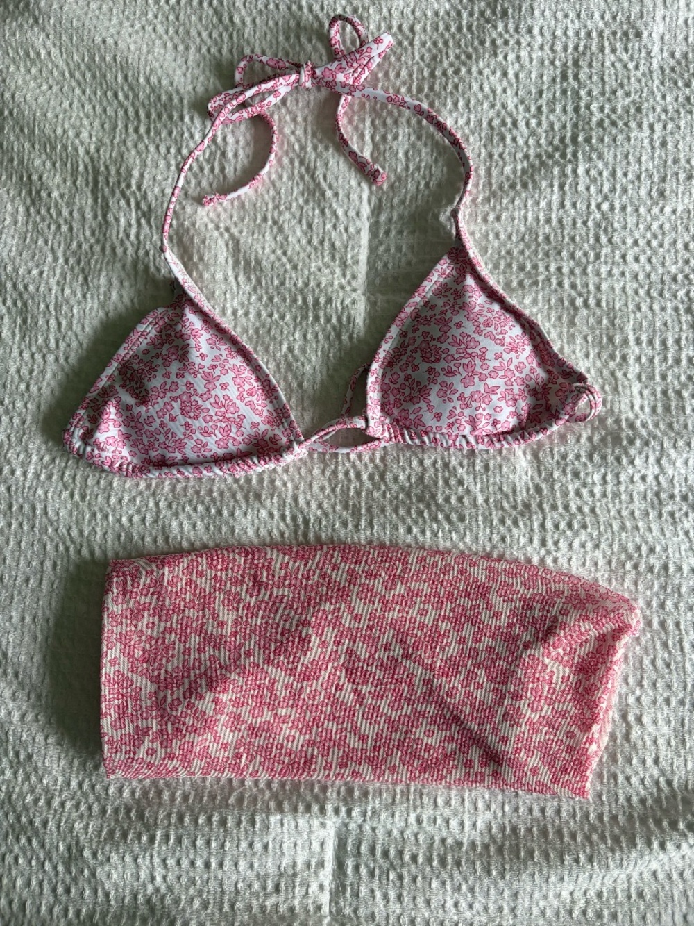 Shein Floral Bikini top/skirt